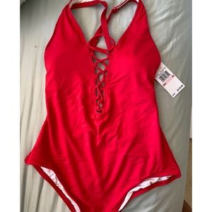Bright red Michael Kors one Piece Swimsuit